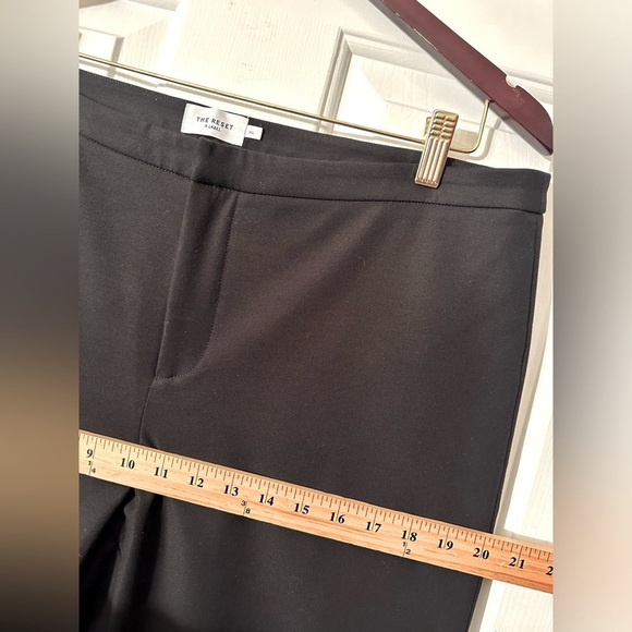 THE RESET R LABEL *PRISTINE* Black Stretch Dress Slacks XL STRETCH Straight Leg - Picture 9 of 12